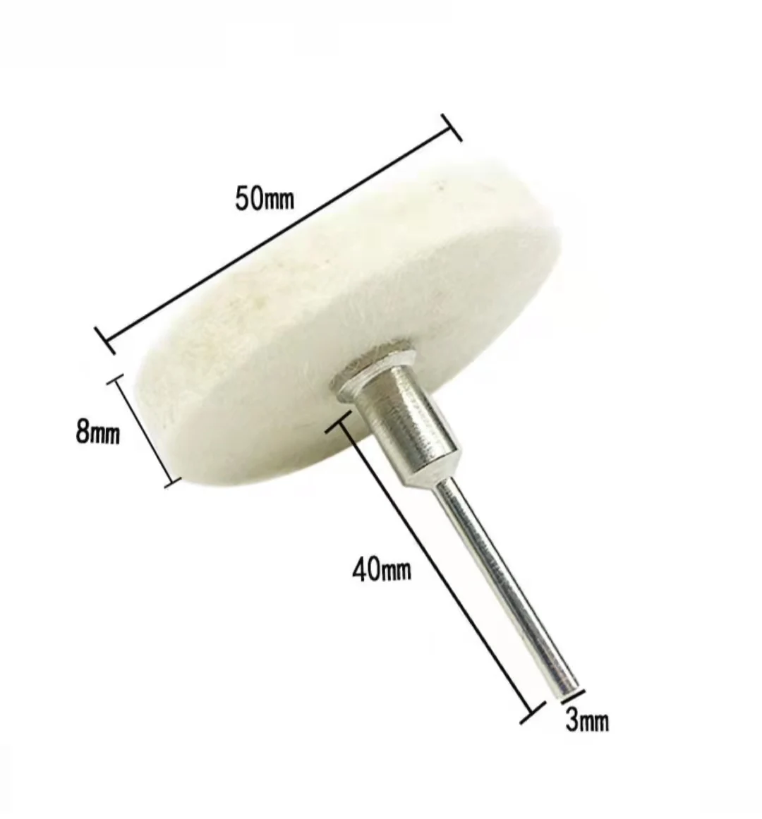 Ruota per lucidatura da 50mm ruota per lucidatura in tessuto oro argento gioielli tampone per lucidatura a specchio per accessori per utensili elettrici per smerigliatrice