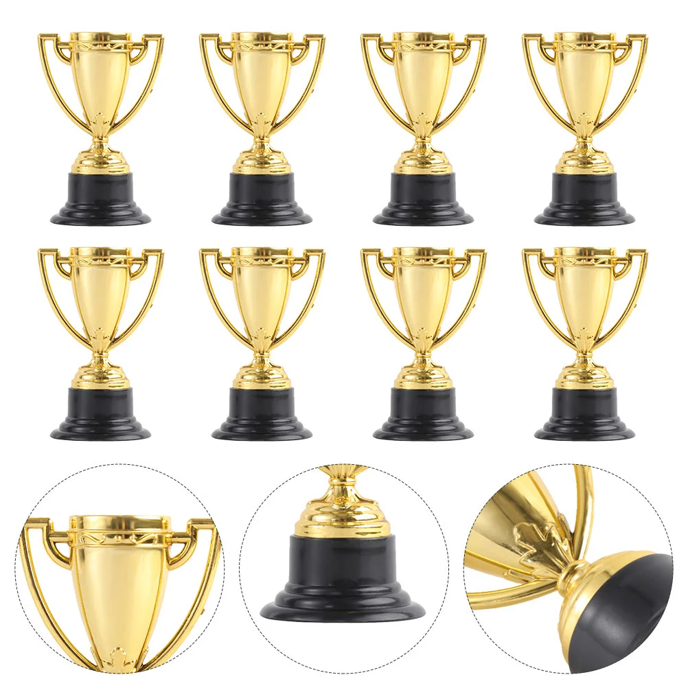 16 Pcs Reward Small Trophy Kids Trophies Mini Award Toys Party Celebration Gift Plastic Basketball Ceremony Cup Miniature