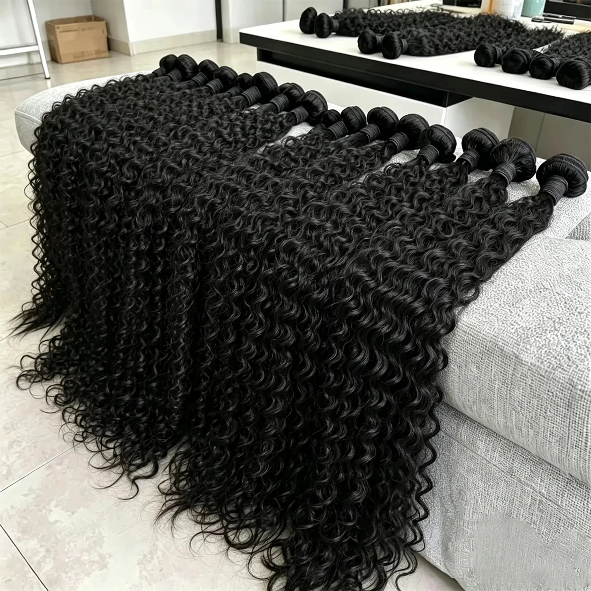 Deep Wave Bundles Human Hair 1/3/4 PCS Sew In Weaves 10-38 Inch Natural Color Unprocessed Vietnamese Virgin Human Hair Bundles