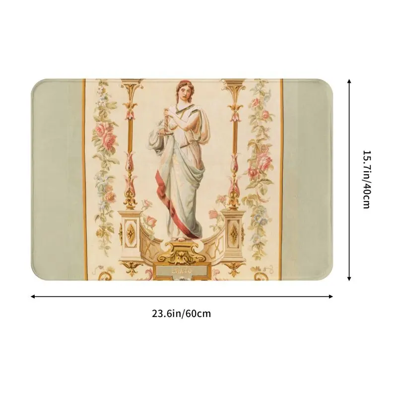 French Aubusson Antique Tapestry Front Floor Door Entrance Mats Indoor Europe Carpet Floral Kitchen Bath Doormat Carpet Rug