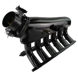 Collecteur d'admission à Billet avec Rail de carburant + corps d'accélérateur, pour BMW E36 E46 325i 328i 323i, noir/argent