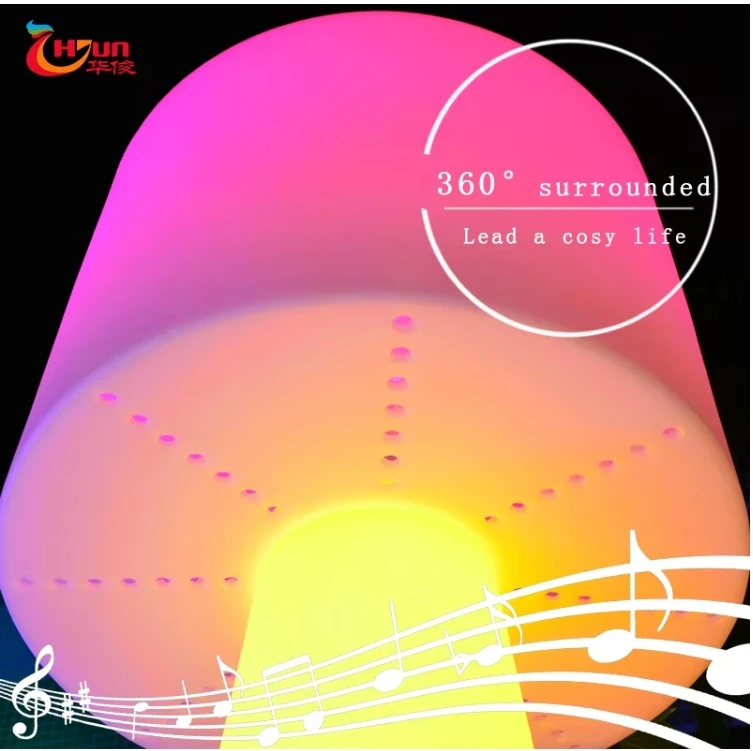 2025 Hot Seller Outdoor Plastic Oplaadbare Moderne Rgb Led Vloerlamp voor Decoratie