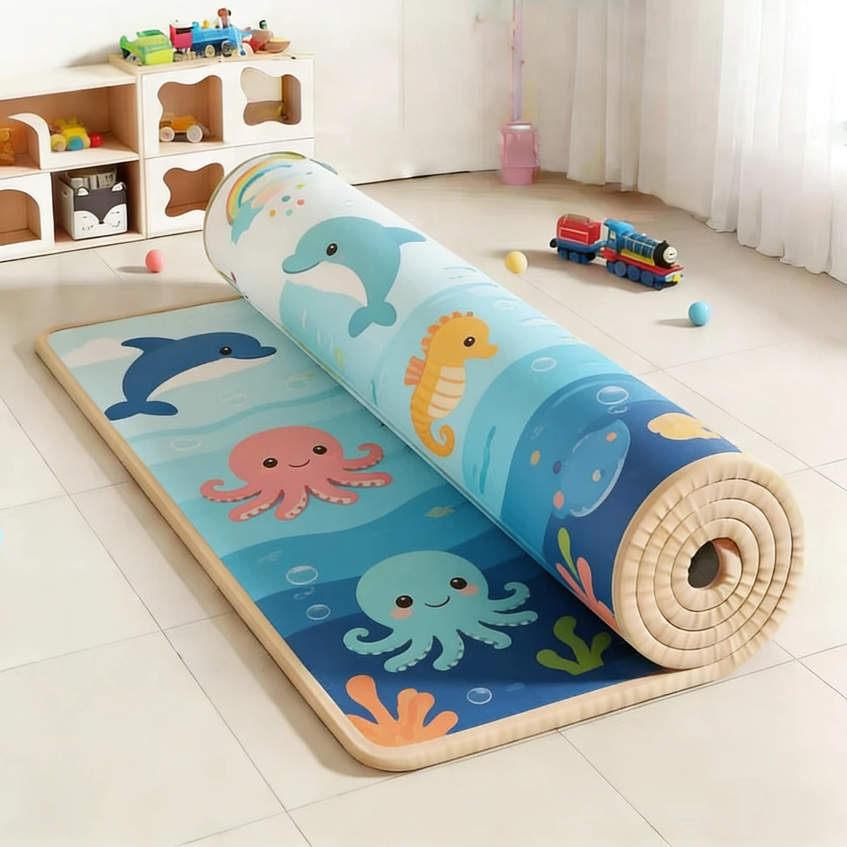 Double Sided Pattern Non-toxic Baby Activities Crawling Play Mats EPE Baby Activity Gym Room Mat Game Mat for Children's Mat Rug