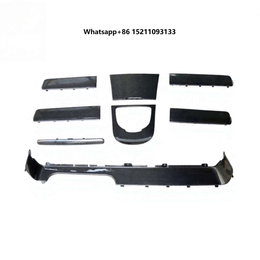 W464 Car Interior Accessories Carbon Fiber Central Console Panel Gearshift Handle Door Panel Cover