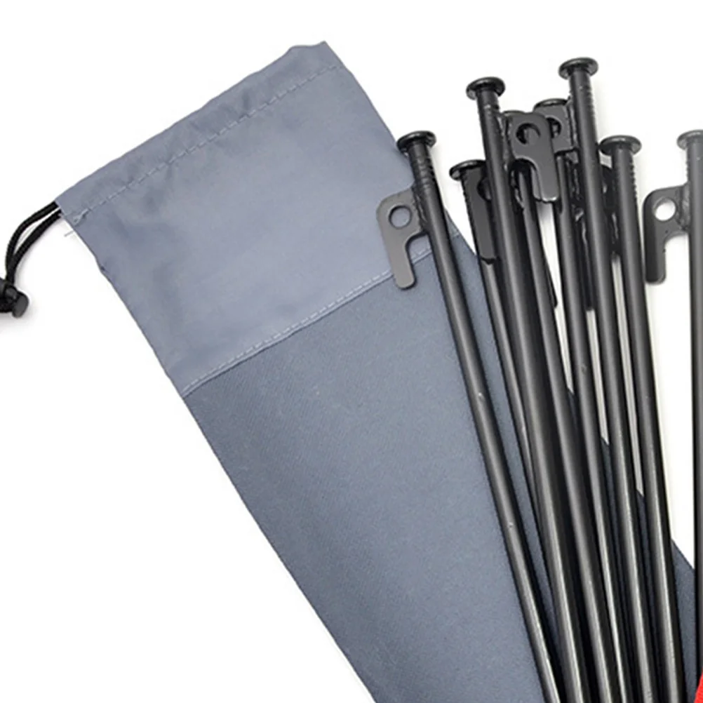 

Camping Tent Stakes Bag 30cm Oxford Fabric Large Capacity Easy Carry Poles Pegs Storage Organizer Outdoor Adventures