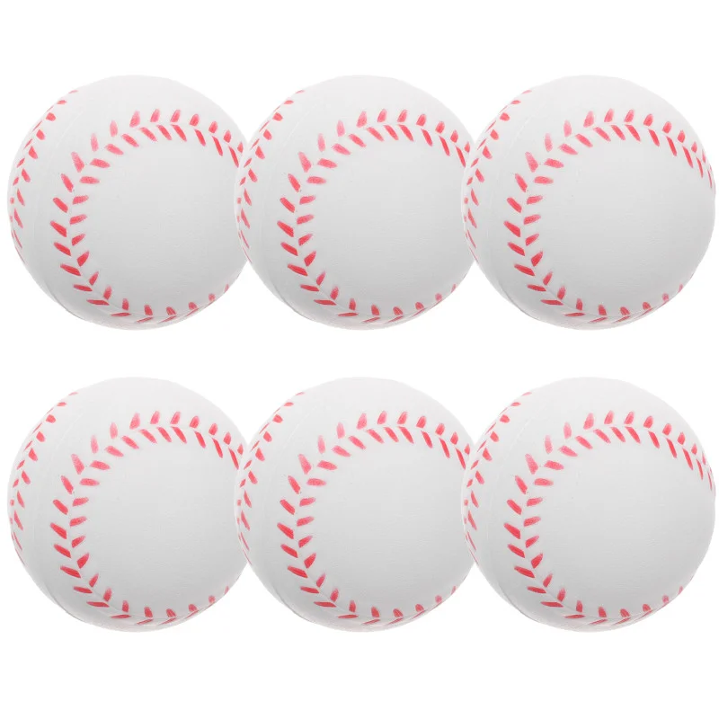 12pcs PU Baseball Soft Sponge Ball Toy Outdoor Sport Practice Trainning Base Ball bambini decompressione Indoor Outdoor Toy Ball