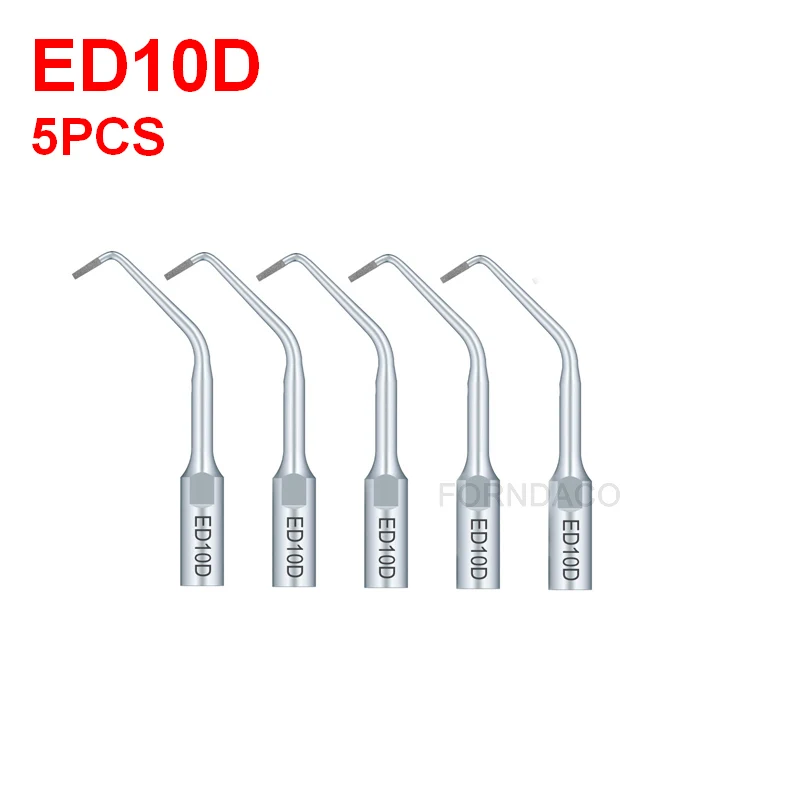 5pcs ED10D scaler tips dentist tool odontologia denture teeth whitening ultrasonic dental scaler tip for SATELEC NSK GNATUS DTE