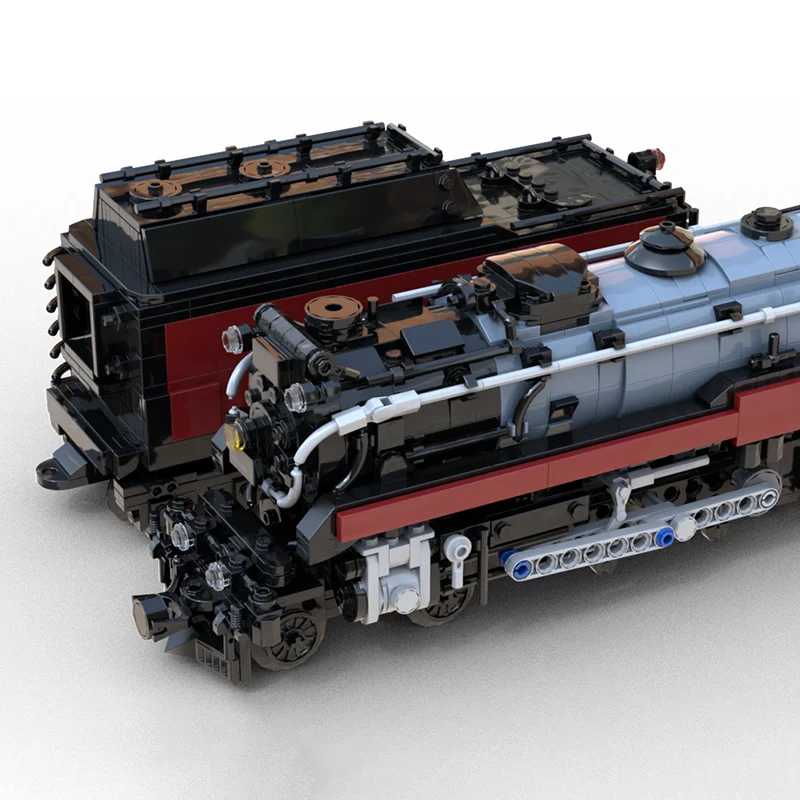 Bloques de construcción Moc 1:48 canadiense Pacífico H1b 4-6-4 bloques tecnológicos de tren ferroviario juego de Navidad juguetes DIY regalos de construcción