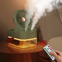 New 2-in-1 Dual Air Fan Portable Humidifier Atomizer, USB Smoke Generator, 2.5L, Suitable For Home And Office Use