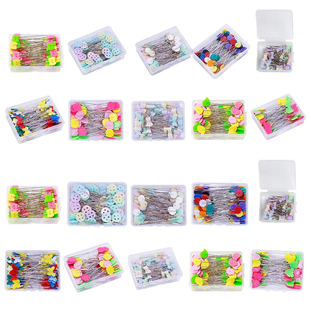 100Pcs Dressmaking Pins Embroidery Patchwork Pins Accessories Tools Sewing Needle DIY Sewing Accessories Stainless Steel