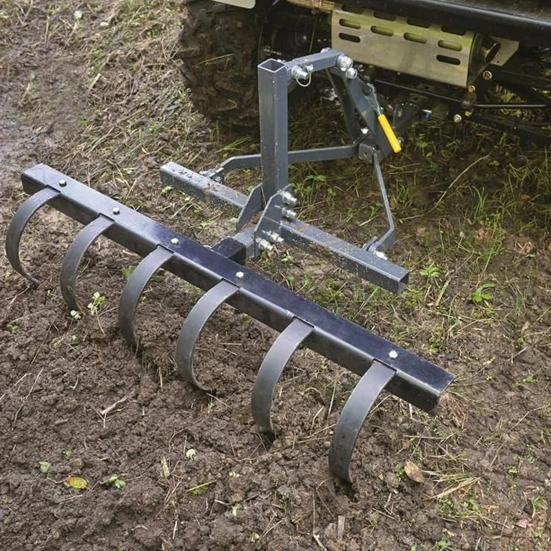 RCM Cultivator Chisel Plough for ATV, UTV, Lawn Garden Tractor. ATV Chisel Plough