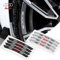 4pcs Aluminum Logo Car Wheel Rim Hub Sticker Car Decoration For Audi A3 A4 A5 A6 b6 b7 b9 8p 8v b8 c7 Quattro TT R8 Q5 A7 A8 S7