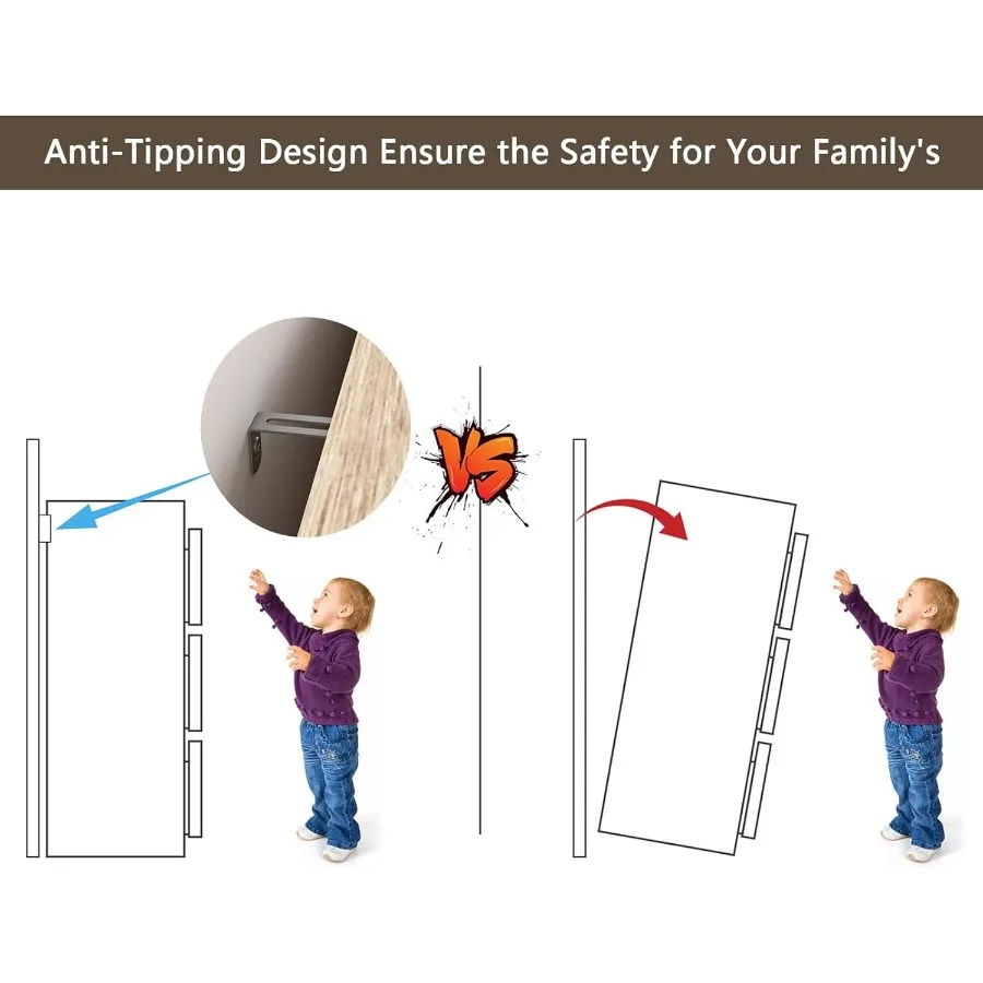 خزانة مزدوجة مكونة من 6 أدراج لغرفة النوم، خزانة خشبية مع حامل معدني قوي، خزانة ذات أدراج حديثة لمدخل غرفة المعيشة #6