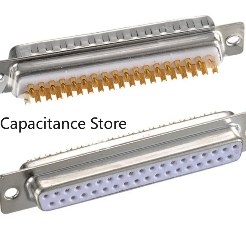 

10PCS DB37 Male/Female Needle Two Rows of 37 Pin Gold Plated 37pin Solid