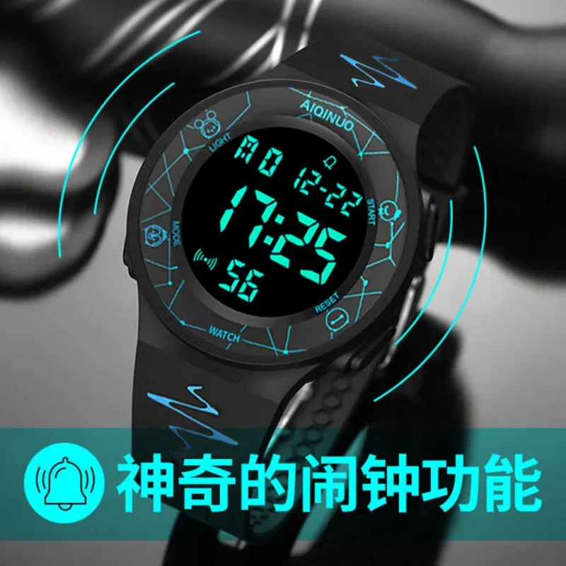 Fashion Digital Watches for Women Men Kids Luminous Waterproof Sports Watch Womens Mens LED Alarm Clock Electronic Wrist Watch