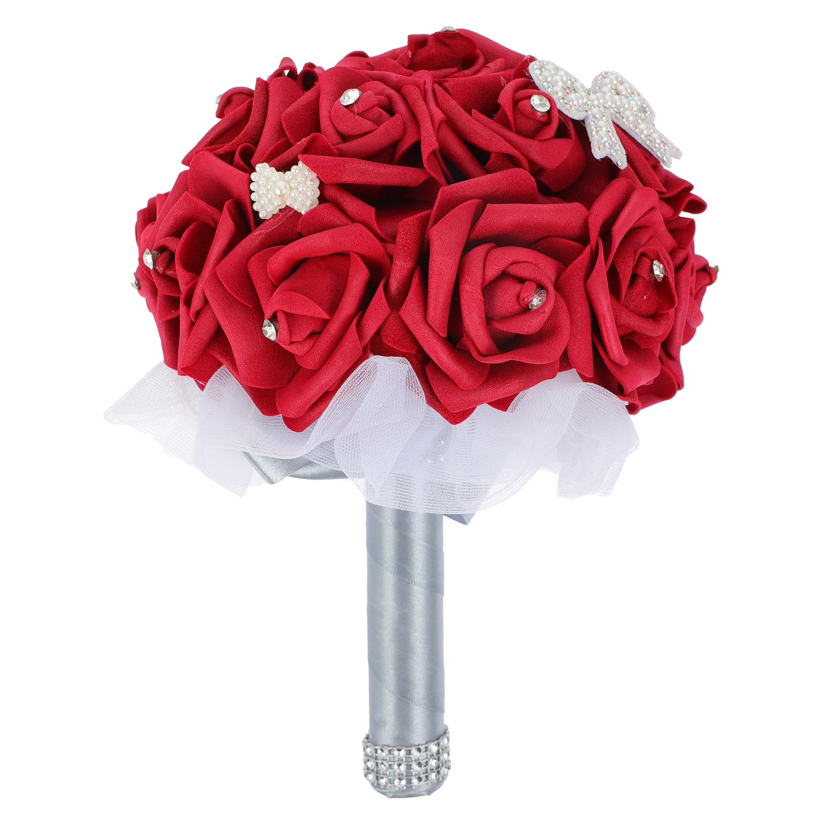 

Hand-held Flower Simulated Artificial Flowers Bride Bouquets for Wedding Boquets Rose Bridesmaid