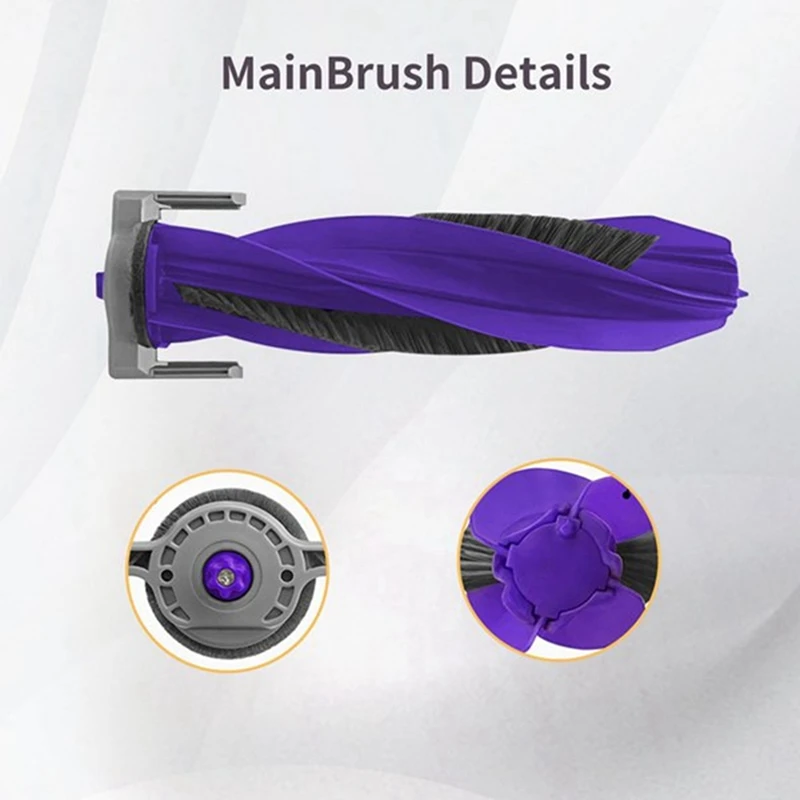 18PCS For Narwal Freo X Ultra /J4 Lite Robot Vacuum Cleaner Main Side Brush Cover Hepa Filter Mop Replacement Parts image 2