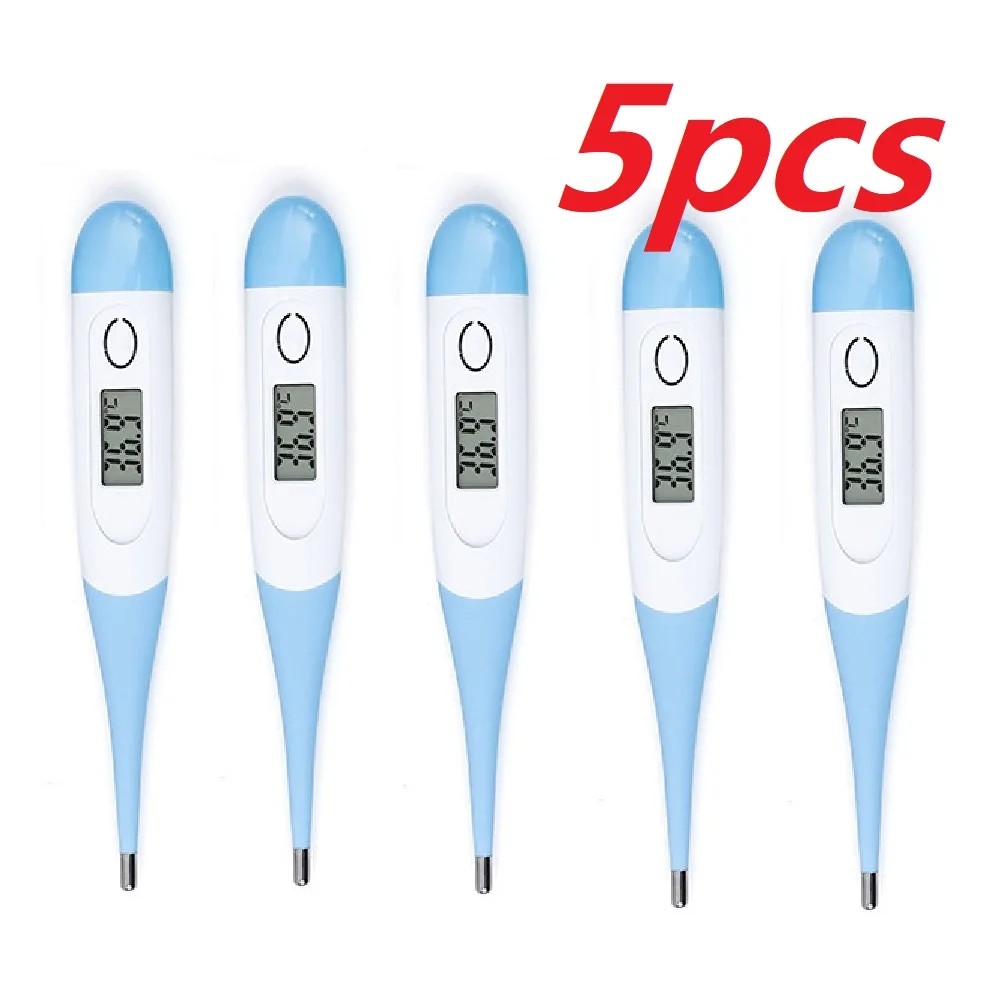 

5 шт./компл., электронный цифровой термометр для измерения температуры подмышек, бытовой медицинский цифровой светодиодный инвентарь, Лидер продаж