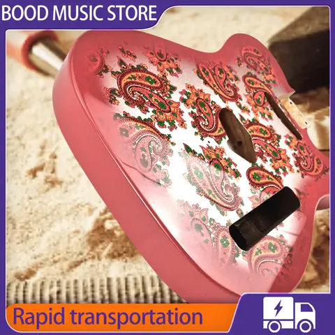 Fend  TeLcaster Amoeba Paisley  Pink Electric Guitar Body 2 Spell Alder Wood High-end Product