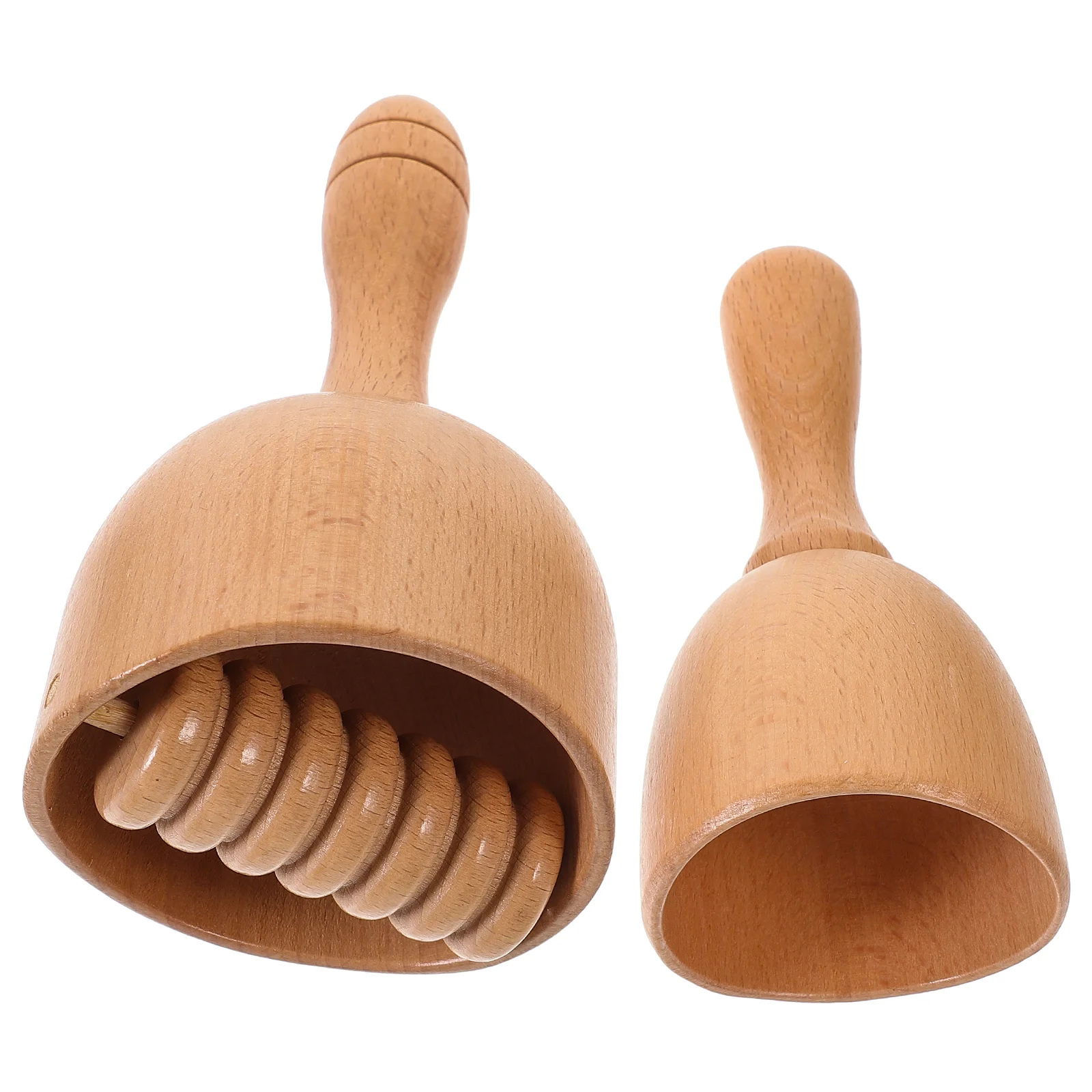 Tasse de Énergie Corporel Portable en Bois, Rouleau pour Étirer le Dos, Outil Utile pour les Muscles, 2 Pièces