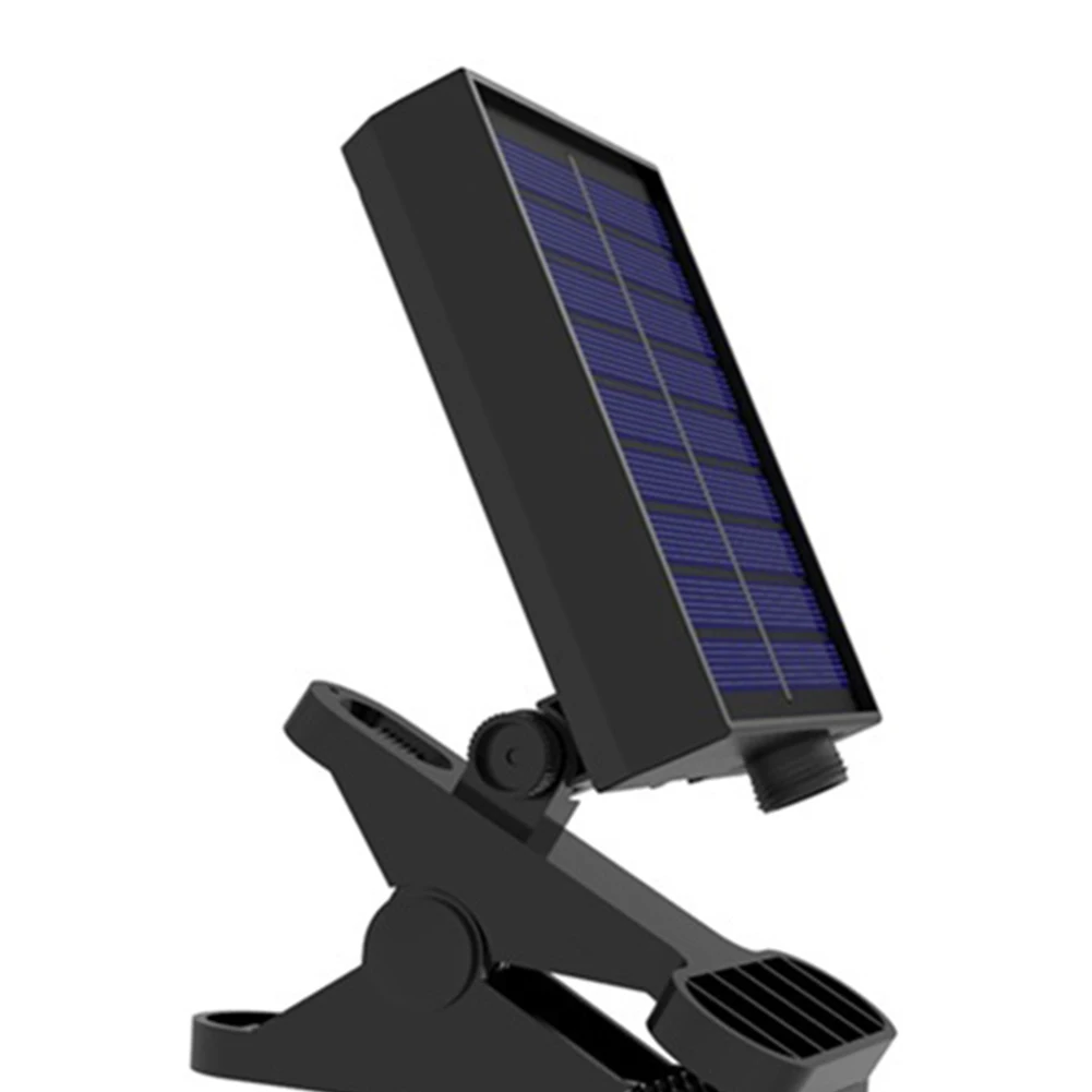 Luz solar para guarda-chuva, pátio, ip65, à prova d'água, clip-on, lâmpada para guarda-chuva, display de energia, poste de luz para decoração de jardim