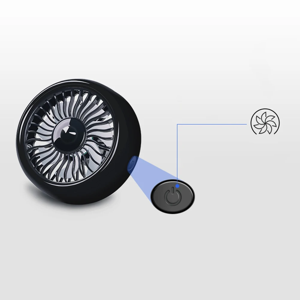 

12V 24V Automotive Powerful Cooling Mini Cool Portable Thin Creative Fan For Car Lightweight Abs Durable Smooth
