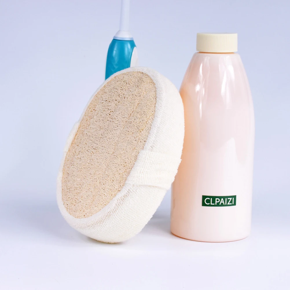 

2pcs Natural Sponge Pads Exfoliating Bath Shower Skin-Friendly Cloth Pad Smooth Skin Daily Use Bath Loofah Sponge Pad