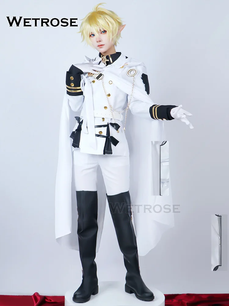 Muslimstock Hyakuya Mikaela Costume Cosplay Owari no Serafu Anime Seraph Of The End Halloween Vampire Cloak Set completo