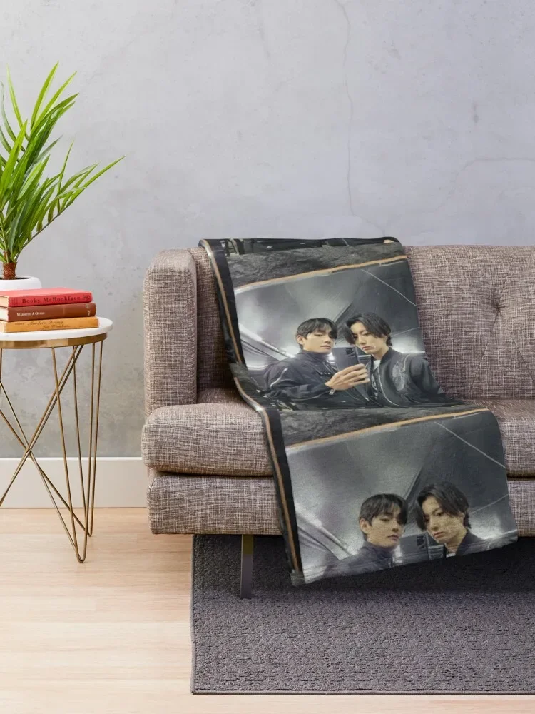 taekook selca Throw Blanket Summer Bedding Blankets Soft Big Blanket