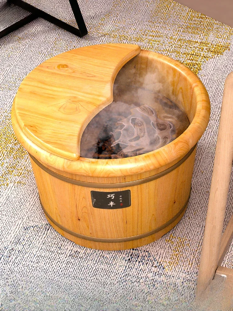 

Household Solid Wood Foot Bath Bucket Thermal Insulation