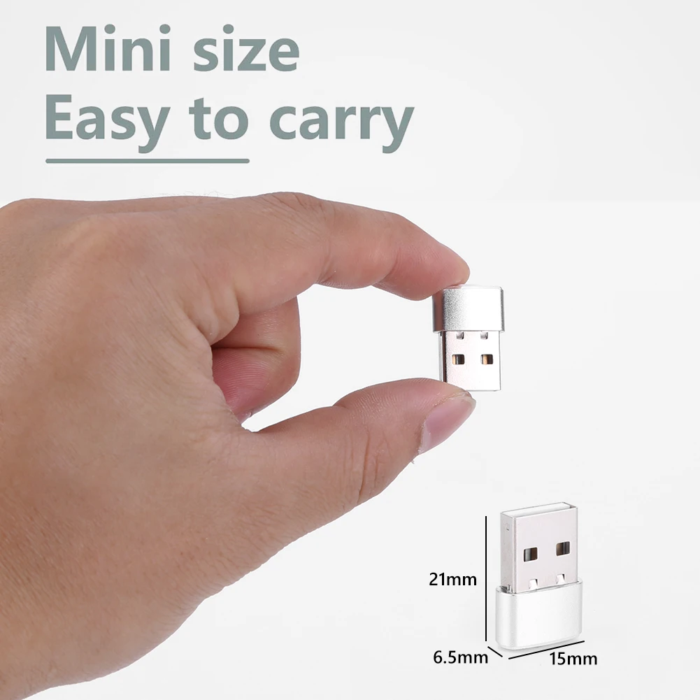 محرك الماوس الصغير Jiggler التوصيل والتشغيل USB مؤشر الحركة التلقائي يبقي مستيقظًا ضوء المؤشر سبائك الألومنيوم الإسكان للكمبيوتر