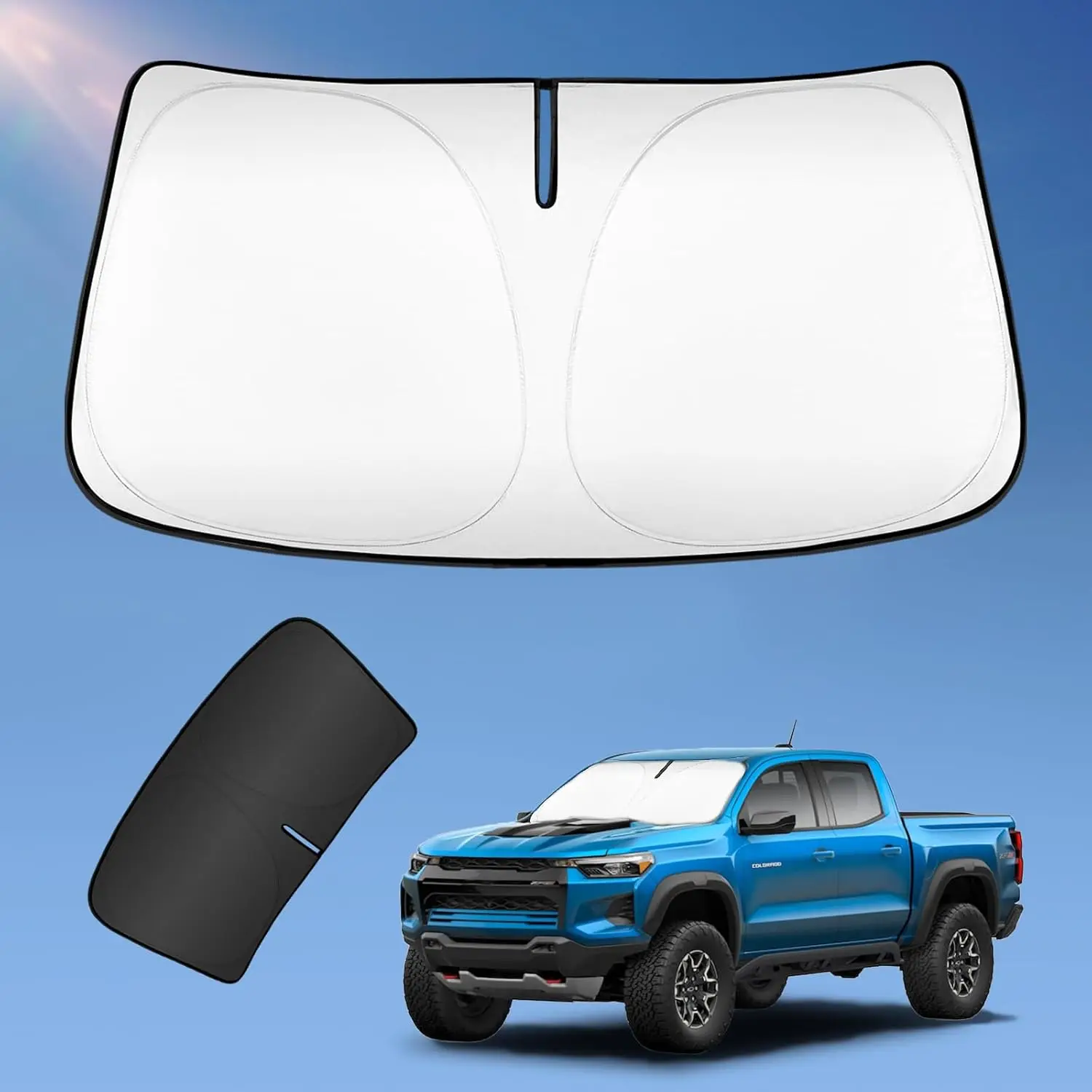 

Солнцезащитный козырек для Chevy Chevrolet Silverado/GMC Sierra 1500 2500 3500 годов 2019-2025 2026 года, 4 слоя солнцезащитного козырька