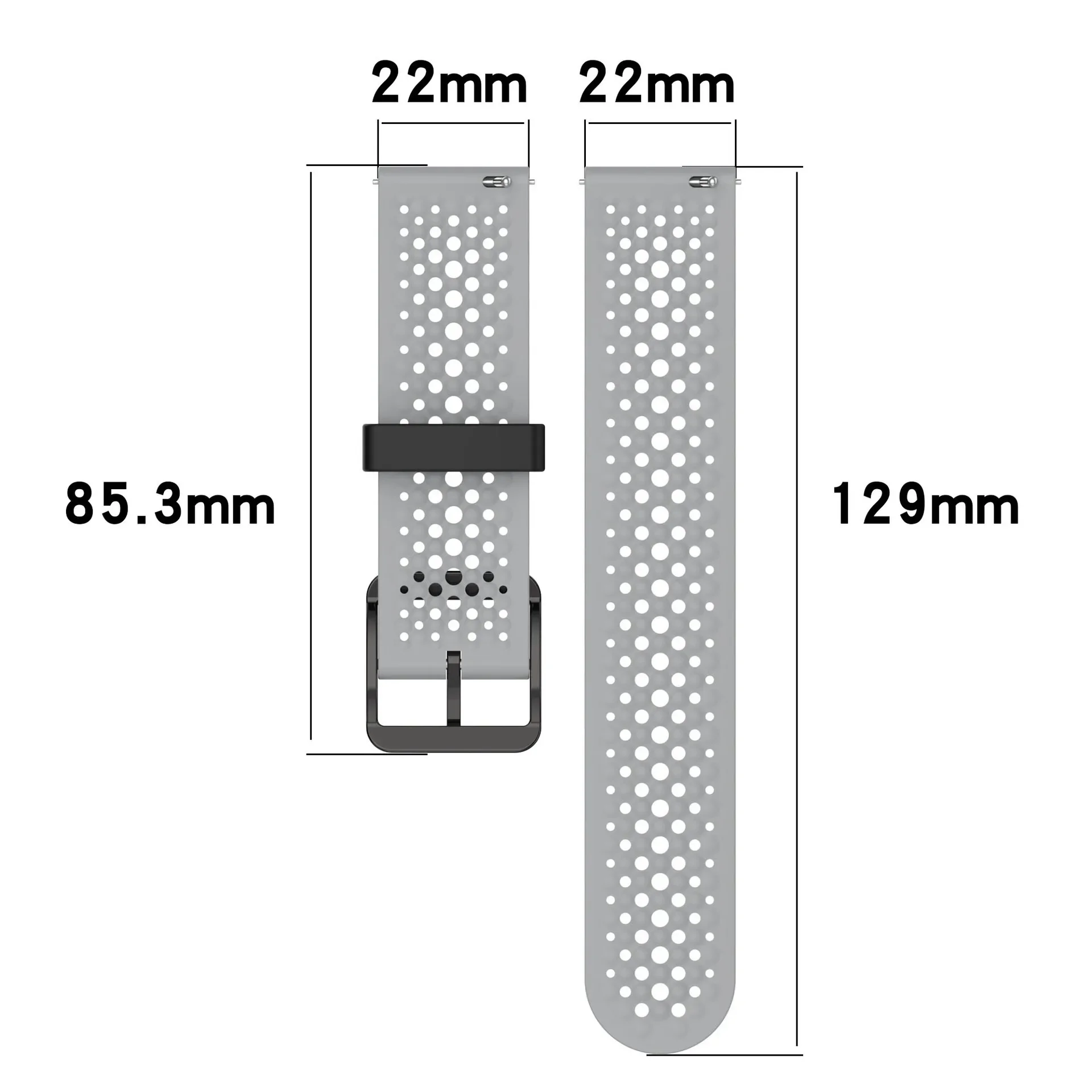 20/22mm Liquid Silicone Strap for Huawei Watch 5 GT6 5 4 3 46mm/4 3 Pro Wristband for Samsung Galaxy Watch 7/6/5/4/Classic Strap