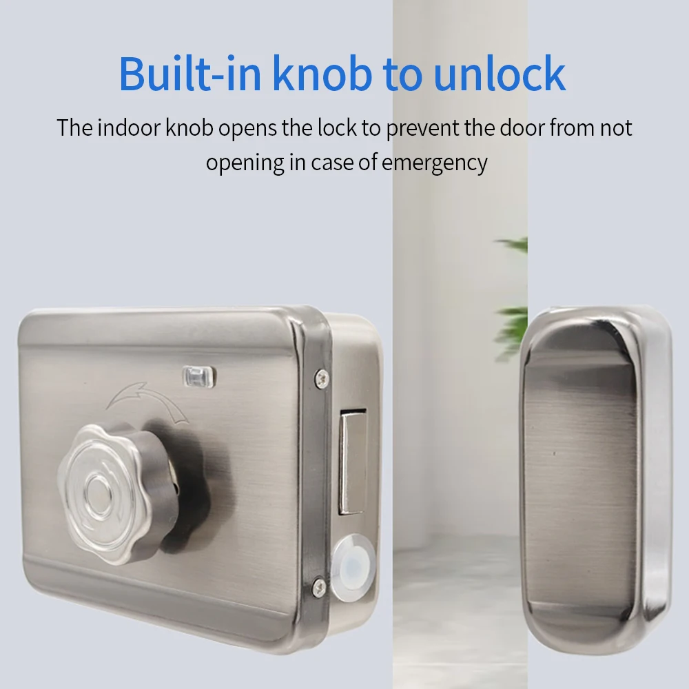 Imagem -05 - Tuya Wifi Smart Door Lock Fechadura de Impressão Digital ic Card Senha Nfc App Key Unlock Rainproof Bloqueio Eletrônico para Pátio Apartamento