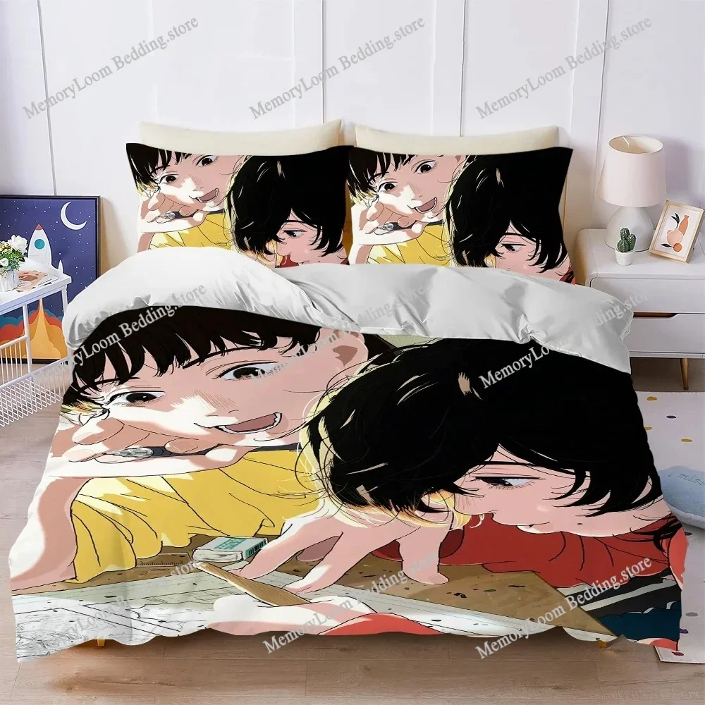 

Anime L-Look Back Duvet Cover Set Home Style Bedding Soft Laundry Cotton Bed Student Dormitory Gift Home Textileextile741