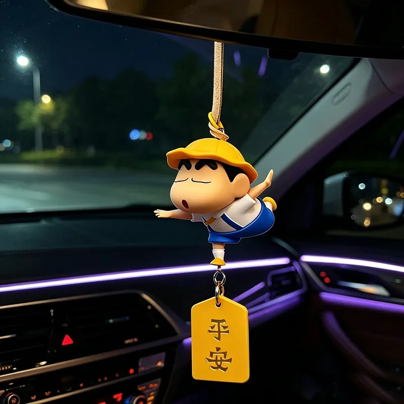 Crayon Shinchan Car Pendant Feitian Rotating Central Control Decoration Car Interior Table Motorcycle Decoration Gift