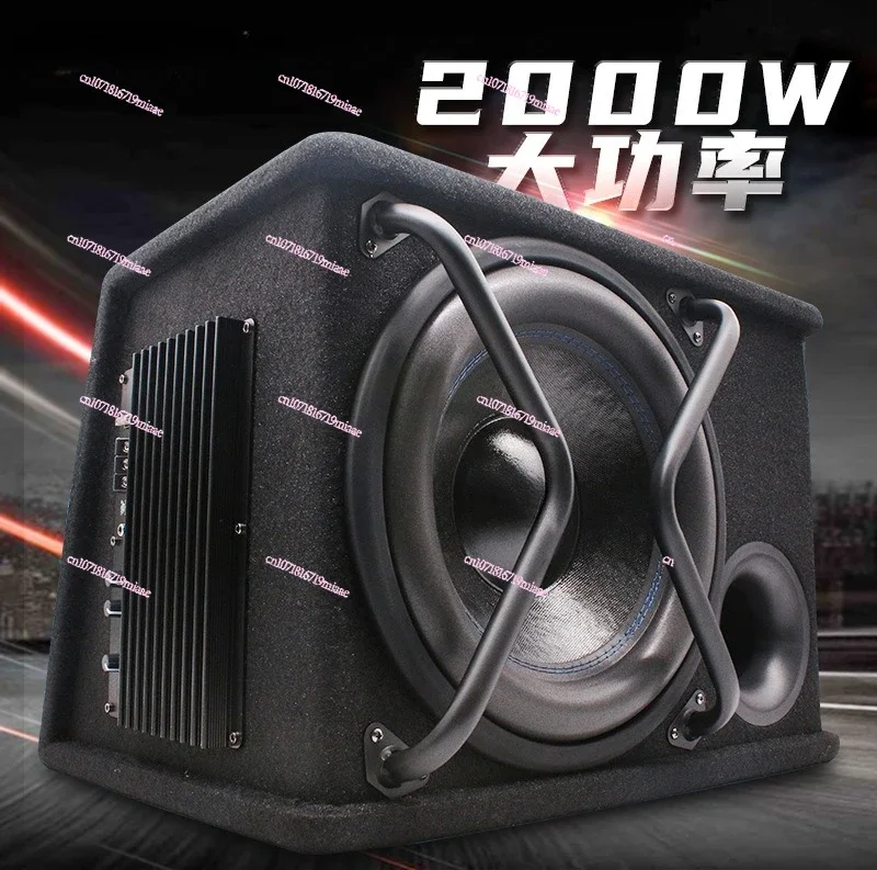 Manufacturer wholesale high-power car 12V speakers modified car audio active trapezoidal overweight 12-inch subwoofer