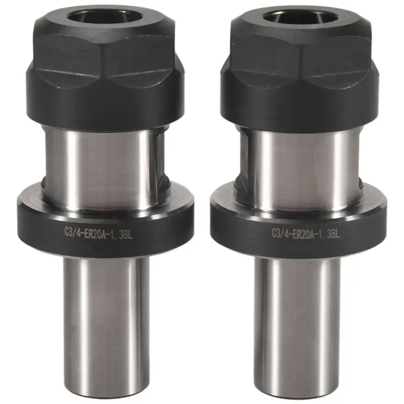 

[НОВИНКА! A93G] 2 шт. держателя инструментов C3/4-ER20-1.38L для обработки металла, для деревообрабатывающих принадлежностей, патрон ER20