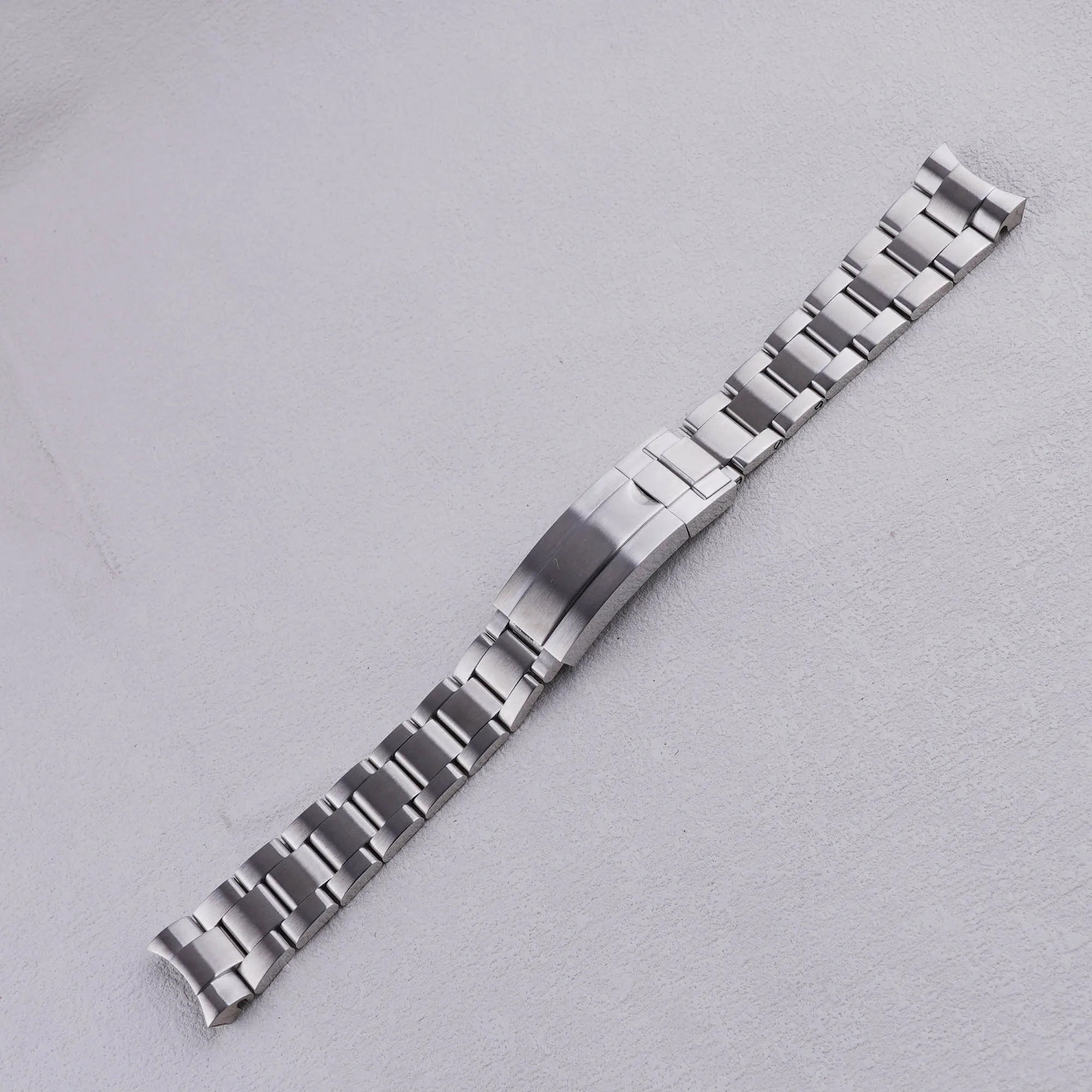 

US Stock TAX FREE For Rolex Submariner 20mm Silver Brushed Steel Solid Curved End Glide Lock Clasp Luxury Watch Band Bracelet