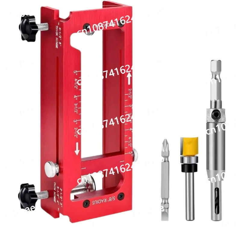 2 in 1 Hinge Drilling Fixture Combination Durable Door Frame Stable Locator Woodworking Installation Screws DIY Auxiliary Tools