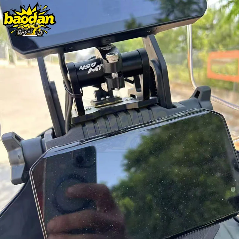 450MT GPS Phone Holder Stand Navigation New Extension Bracket Fit For 450MT 450 MT 2024 2025 Motorcycle Accessories