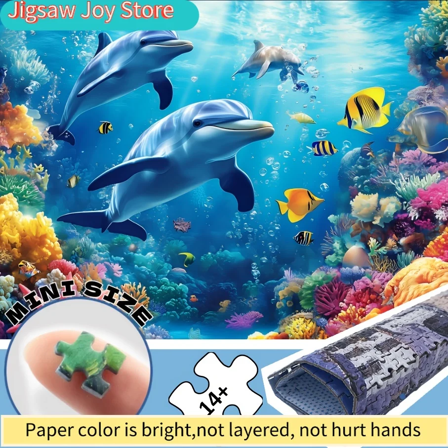 

Мини-пазл для взрослых с изображением подводного мира, идеально подходит для Хэллоуина, Дня благодарения, Рождества, Нового года.