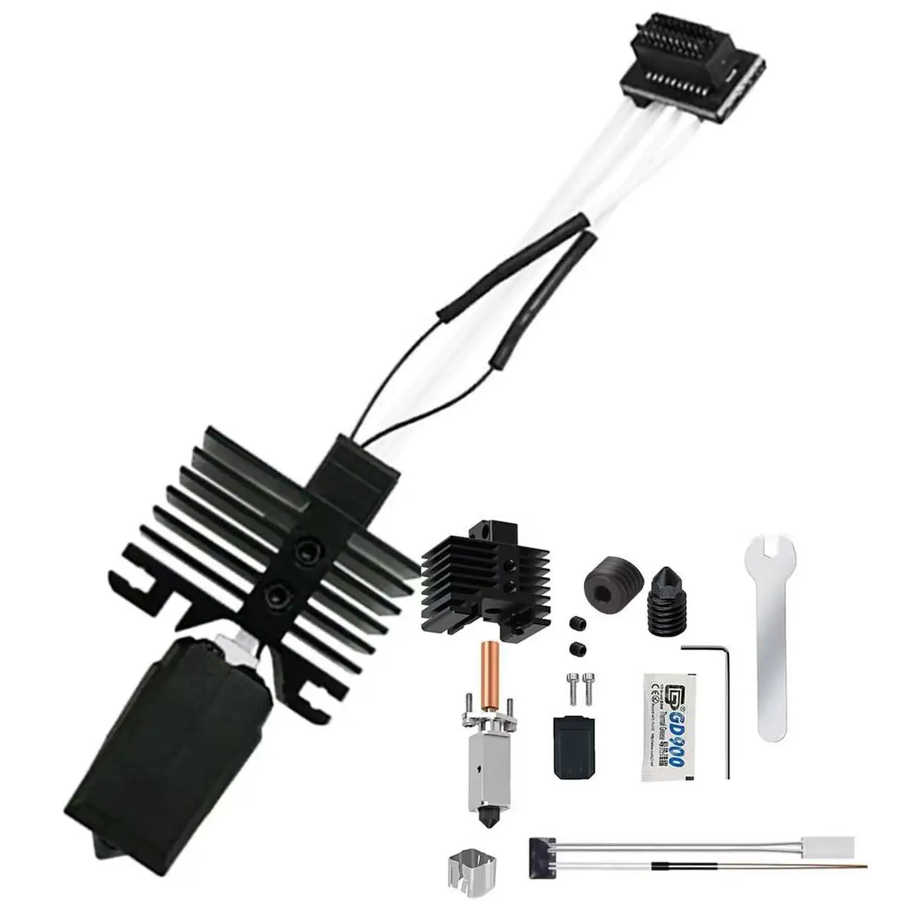 

P1P/P1S Hotend Assembled Extruder Printhead Kit for Bambu Lab X1C/X1E 3D Printer Hot End Replacemen Heatbreak and Heat Block