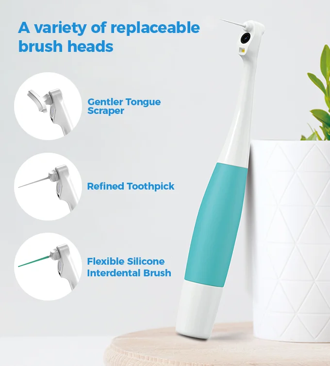 WiFi Oral Camera with Deep Cleaning Brush for Orthodontic People