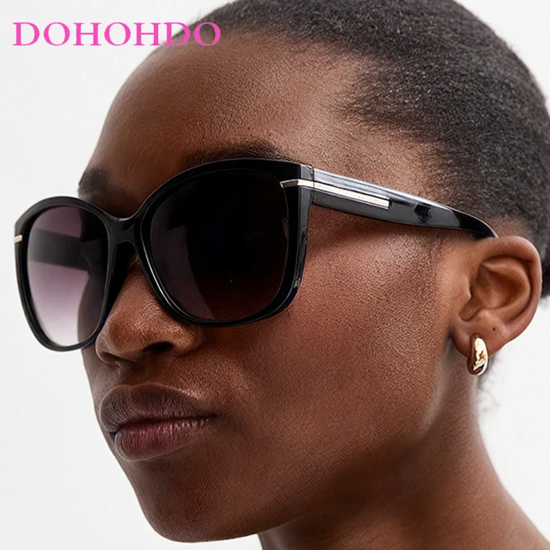 

Retro Trendy Big Frame Cat Eye Women Sunglasses Fashion Brand Design Men Sunglass Outdoor Travel Driving Ladies Eyeglasses UV400