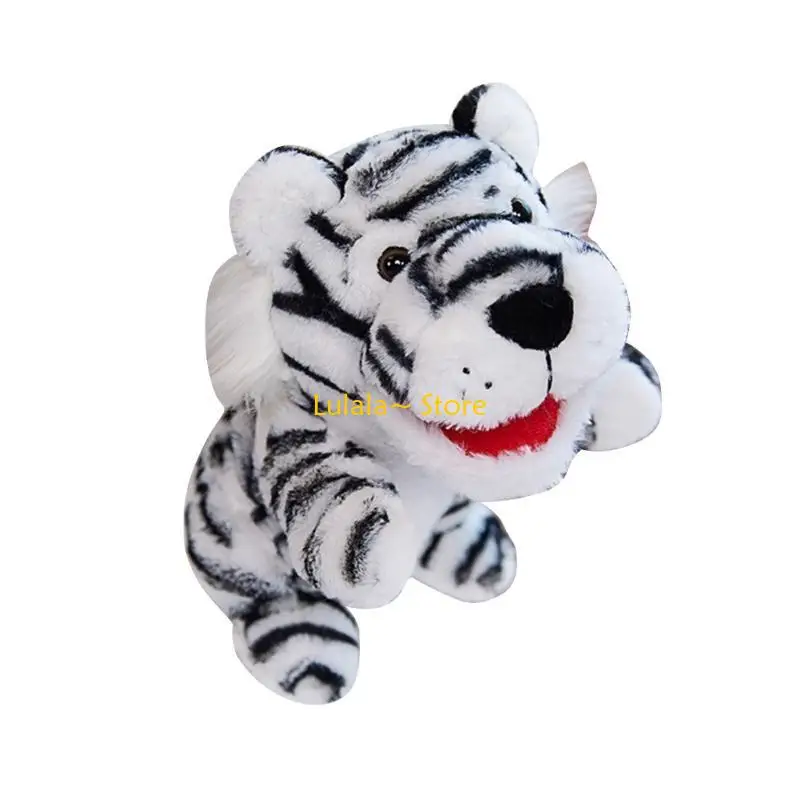 Y4QA Handpop Speelgoed Knuffel Pluche Jungle Dierenpop Handpop voor Kleuterschool Peuter Ouders Storytelling Props
