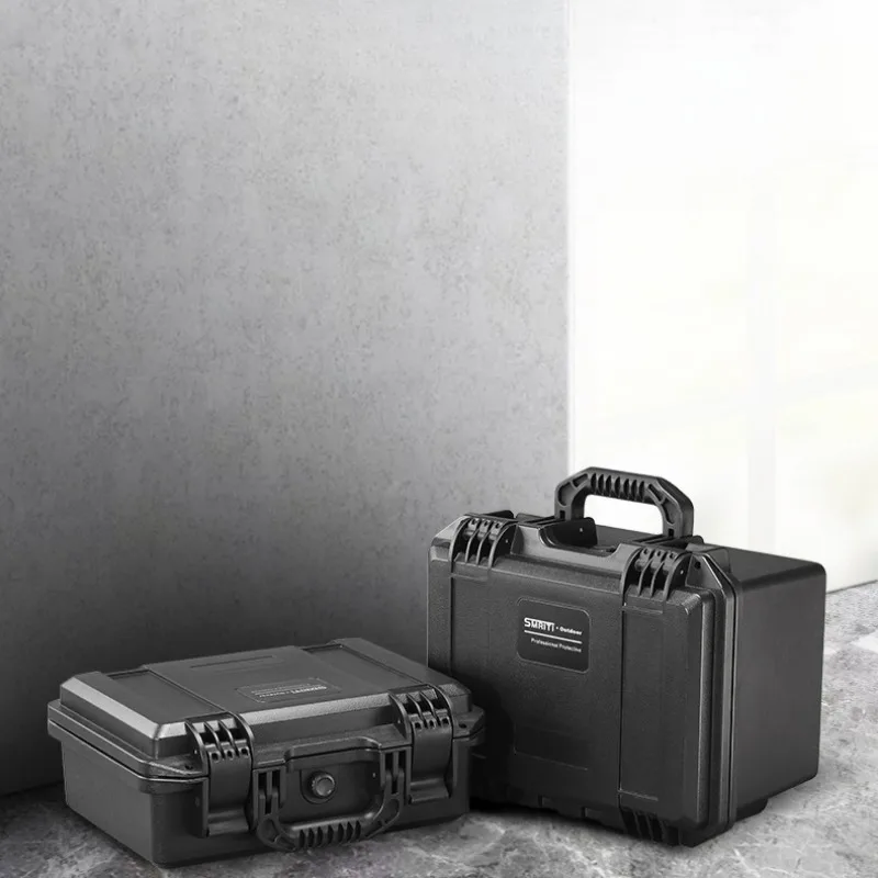 Plastic Portable Tool Box Equipment Protective Box Repair Tools Storage Case Professional Quakeproof Moisture-proof Tool Case