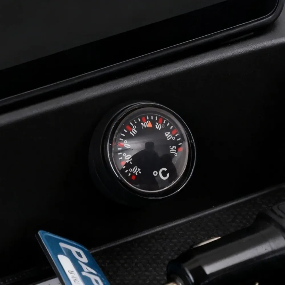 

Миниатюрный измерительный прибор высокой точности, круглый водонепроницаемый термометр с черным циферблатом и стрелочным указателем, тип Цельсия, для офиса, практичный.