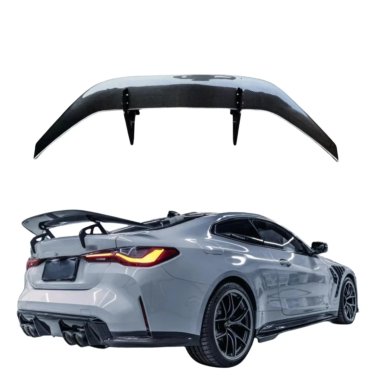 

2022 G80 M3 Rear Spoiler Carbon Fiber AD Style Rear Trunk Spoiler Wing Decktail for G80 M3 G82 M4