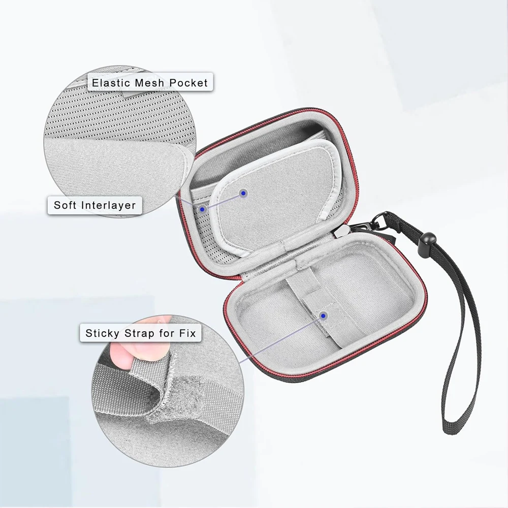 Carrying Case for Samsung T7/T7 Shield/T7 Touch/T9/T5 Portable SSD 1TB/2TB/4TB/500GB External Solid State Drive, RLE-2405